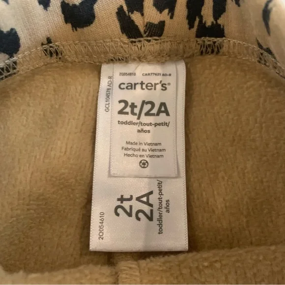 Cat & Jack Gray and Leopard Pattern Leggings - Picture 6 of 7